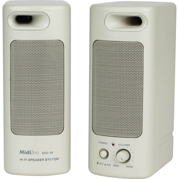 Main product image for MidiPro MD-58 Powered Hi-Fi Multimedia Speaker System299-4360